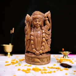 Sandalwood Srinath Ji Idol | Hand Carved Wooden Statue