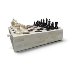 Camel Bone Chess Set | Handcrafted Board & Storage Box - Image 5