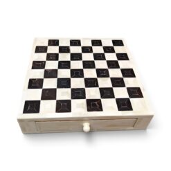 Camel Bone Chess Set | Handcrafted Board & Storage Box - Image 2