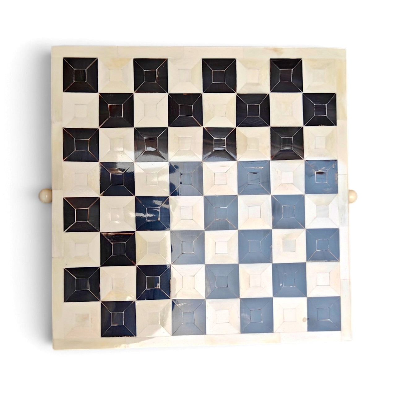 Camel Bone Chess Set | Handcrafted Board & Storage Box - Image 9